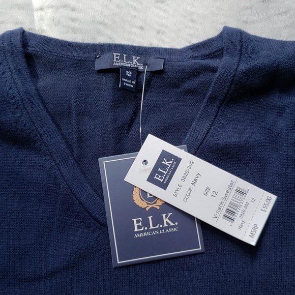 Boys V-Neck Sweater - Picture 2 of 4